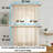 Nikole Floral Rod Pocket Lace Semi Sheer Voile Short Valance for Small Windows, Kitchen & Bathroom - 54 x 18 Inch Length-378952092