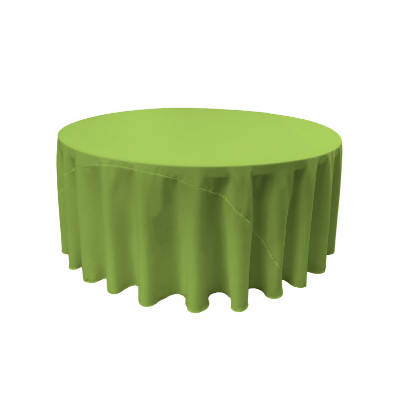 Fisher Solid Color Round Tablecloth, Lime, 120" Round