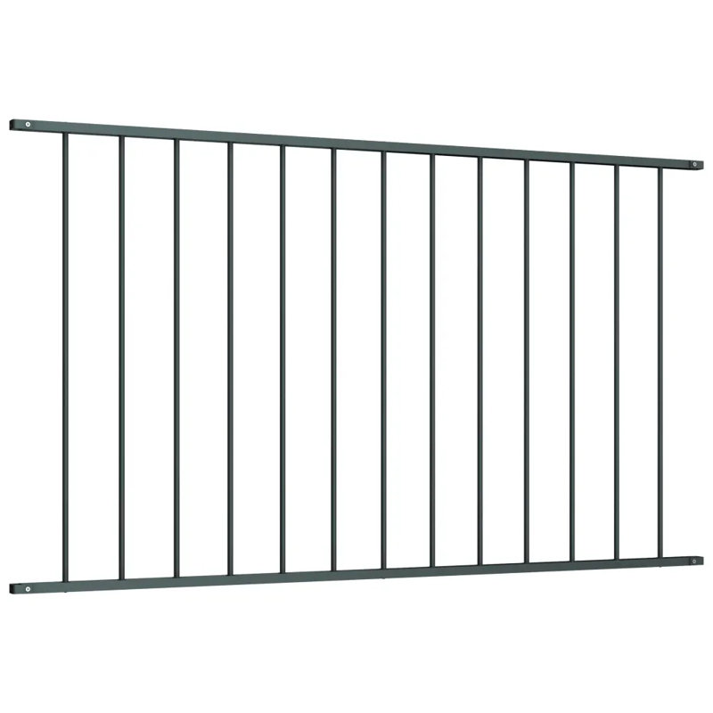 Fredonyer Fence Panel Powder-coated Steel Patio Barrier Multi Sizes Multi Colours, Anthracite