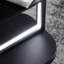 Lampe de table, étagère verticale à deux niveaux 16,5 x 17 x 74 po avec lumière (sans ampoule), lampe de table