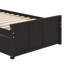 Lit plateforme simple avec structure gigogne simple sous le lit-2046712788