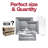 Silver Square Plastic Wedding Value Set - 30 Settings