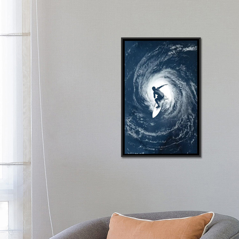 « category 5 », reproduction sur toile, H 26 po x l 18 po x P 1,5 po, Toile avec cadre noir, Pas de tapis