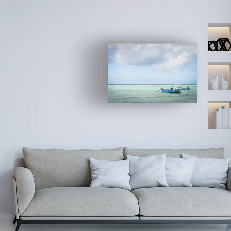 Art mural sur toile tendue - "Islander" de Mary Lou Johnson pour décoration de salon, de chambre à coucher ou de bureau - 12 x 19