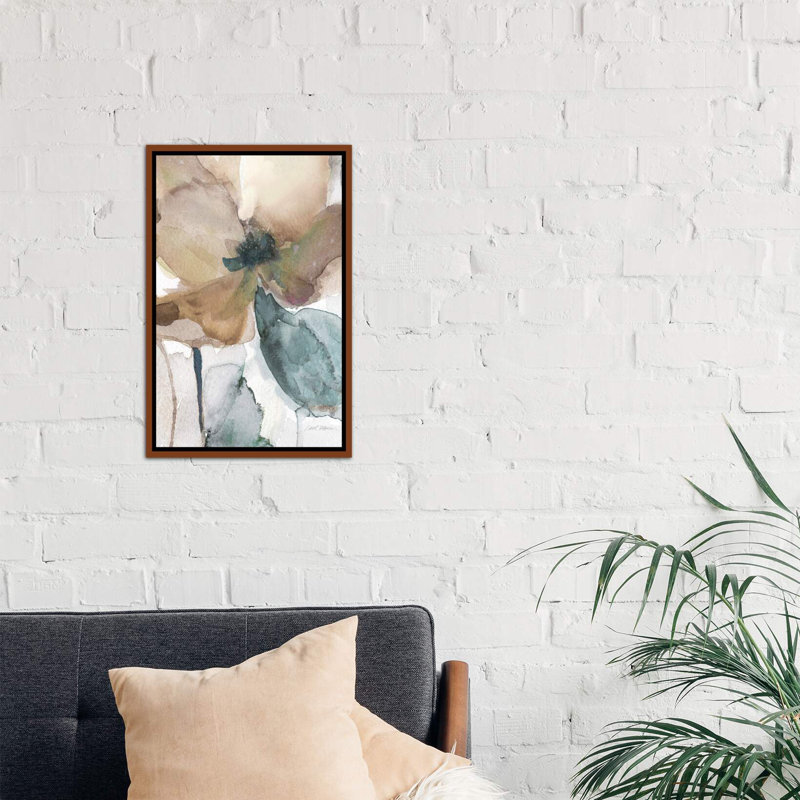 « Watercolor Poppy I » par Carol Robinson, reproduction d’art, H 26 po x l 18 po x P 1,5 po