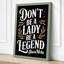 Don't Be A Lady Typography - Wrapped Canvas-1738127988-1738127947