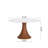 5 - Piece Mid-Century Round Pedestal Kitchen Dining Table Set With 4 Upholstered Chairs-463242854-441866751
