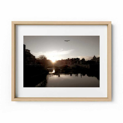 Tiber Sunset Print by Joseph Regan