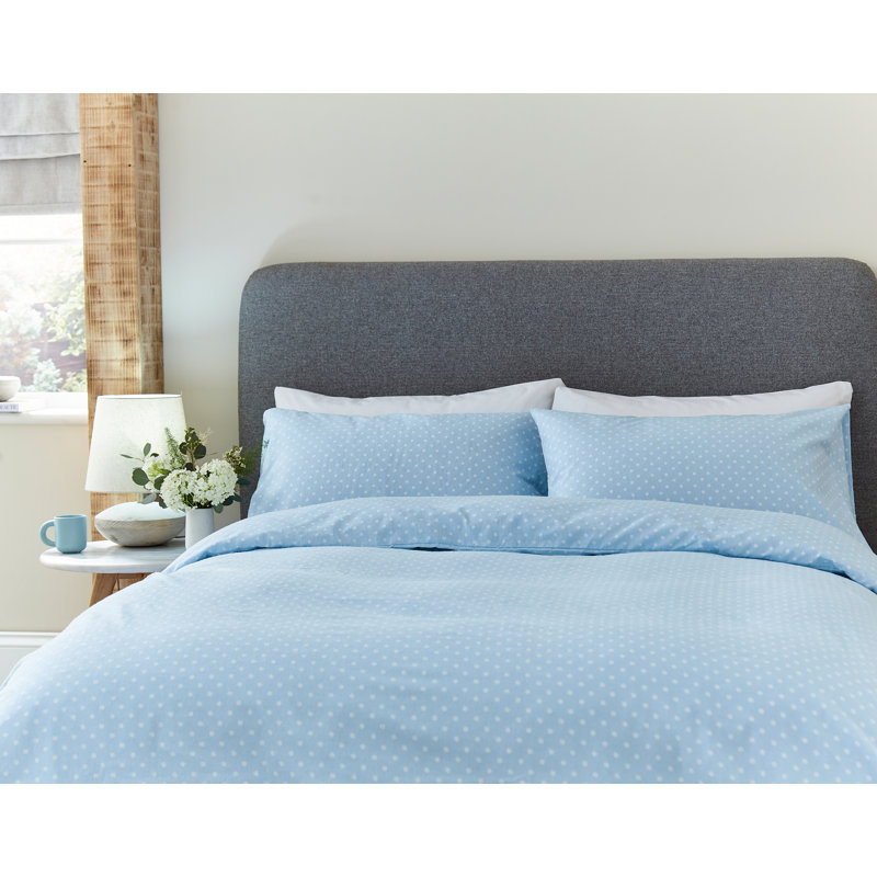 Duvet Cover Set, Blue, Super King - 2 Standard Pillowcases