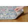 Christa Oriental Light Gray/Fuchsia Area Rug