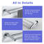 Porte-serviettes mural en acier inoxydable 24 po-109834272-126124197