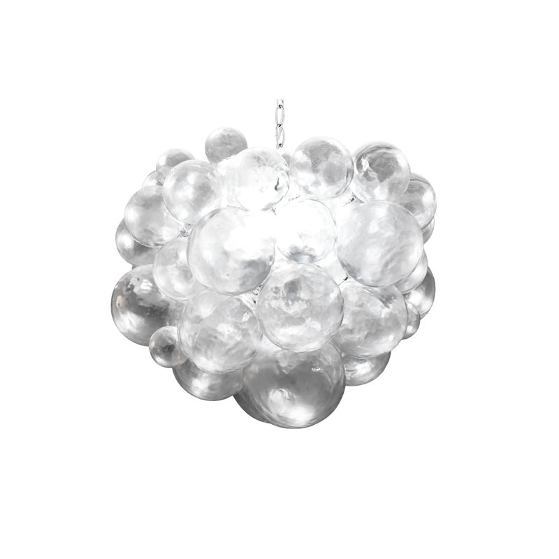 Muriel 5-Light LED Geometric Chandelier, Silver