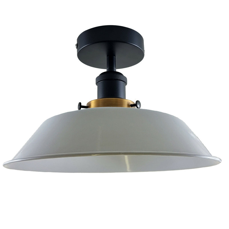 Lederer Flush Mount, White