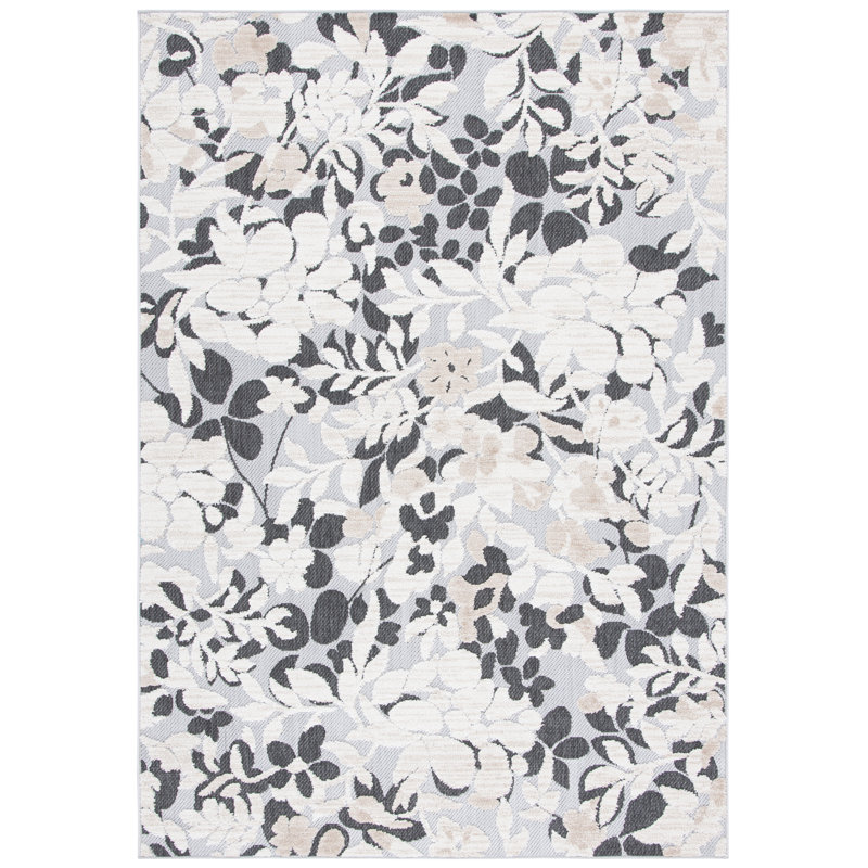 Glaston Performance Floral Rug, Rectangle 3' x 5'