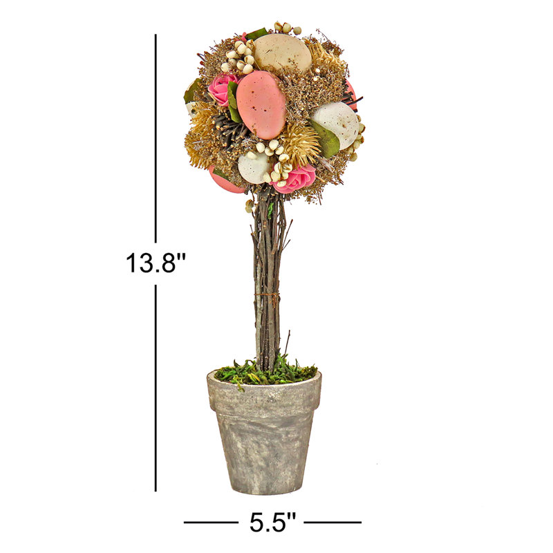 14" Easter Egg Single Ball Topiary Tree
