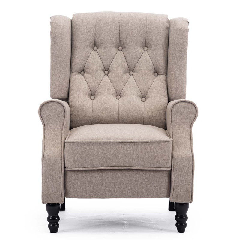 Conatser 78cm Wide Wing Chair Recliner, Pumice
