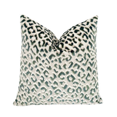 Velvet Leopard Throw Pillow Cover