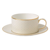 Wedgwood Gio Gold Teacup & Saucer