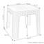 Table de bout carrée en plastique Broshouse-1514889563