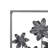 Metal Floral Home Wall Decor with Black Frames and Gold Accents