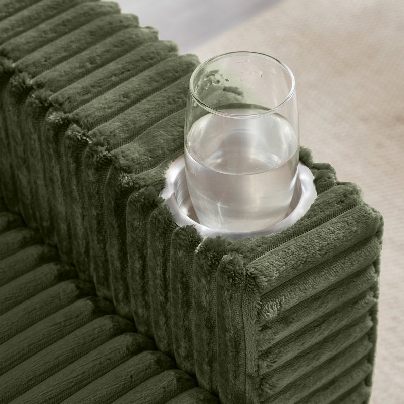 Chaise simple avec repose-pieds pour salon, appartement, Vert