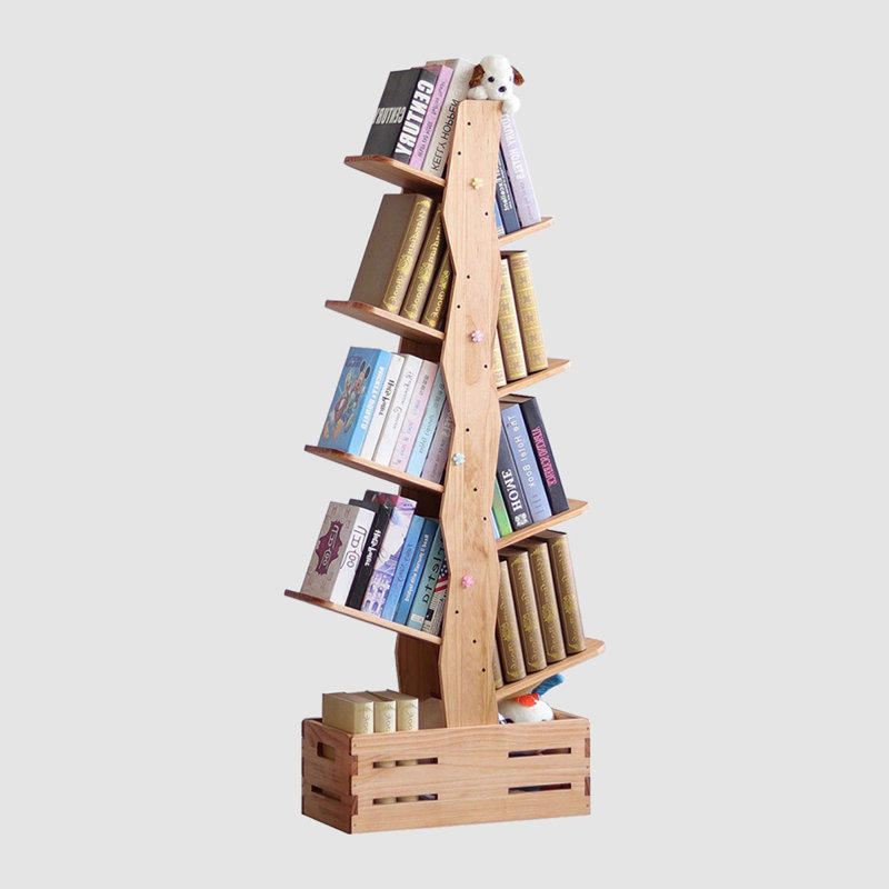 Bibliothèque standard Burlywood, (8 tablettes) H 63,78 po x l 28,74 po x P 10,83 po