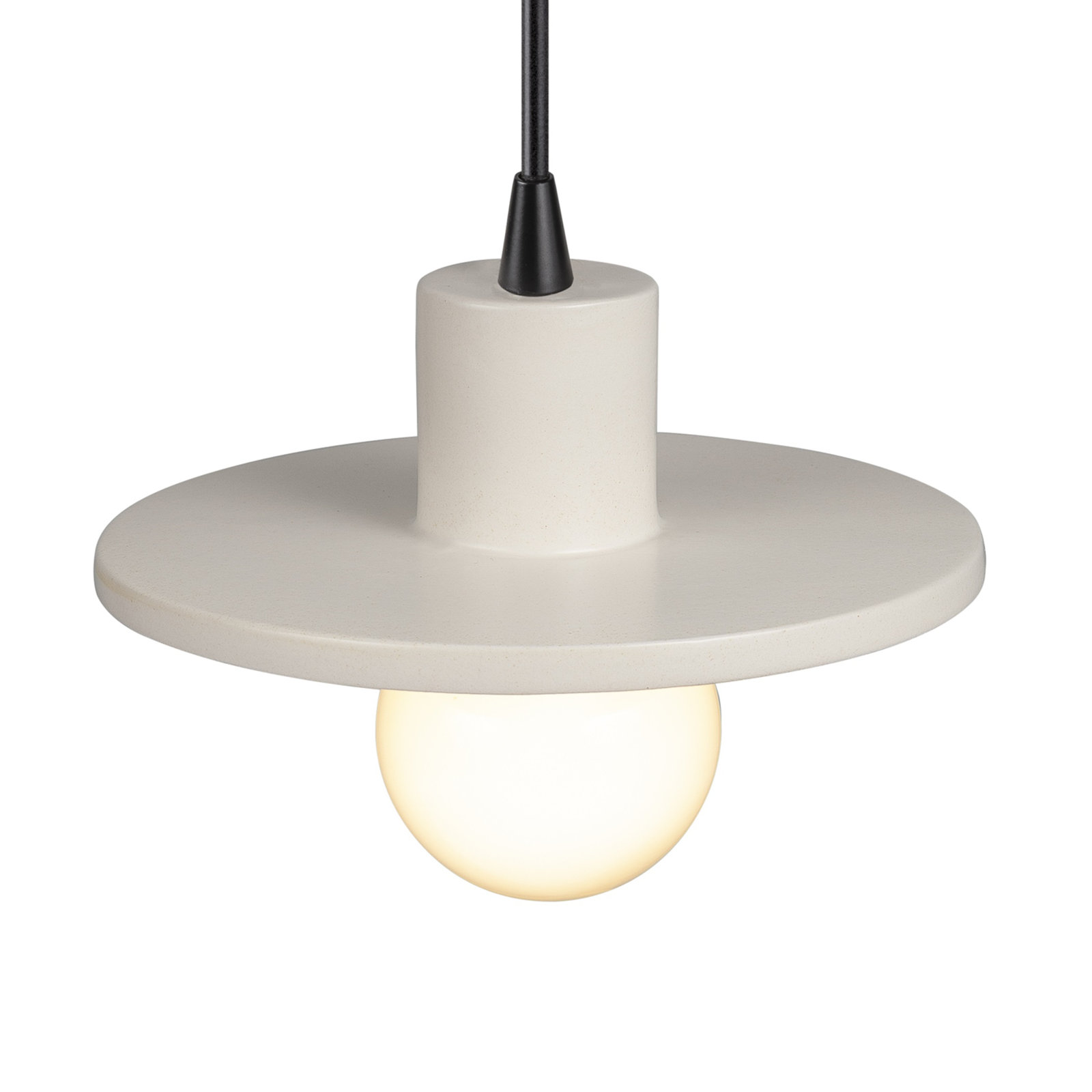 Marlena Single Pendant, Matte White, Matte Black