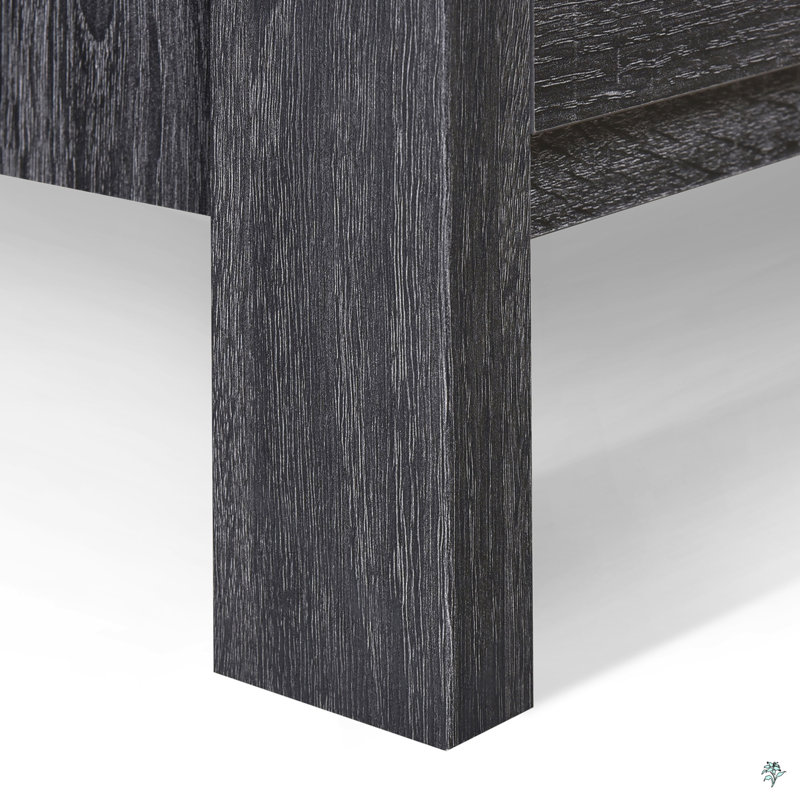Table de chevet 2 tiroirs Akshata, Chêne gris Sonoma, Individuel