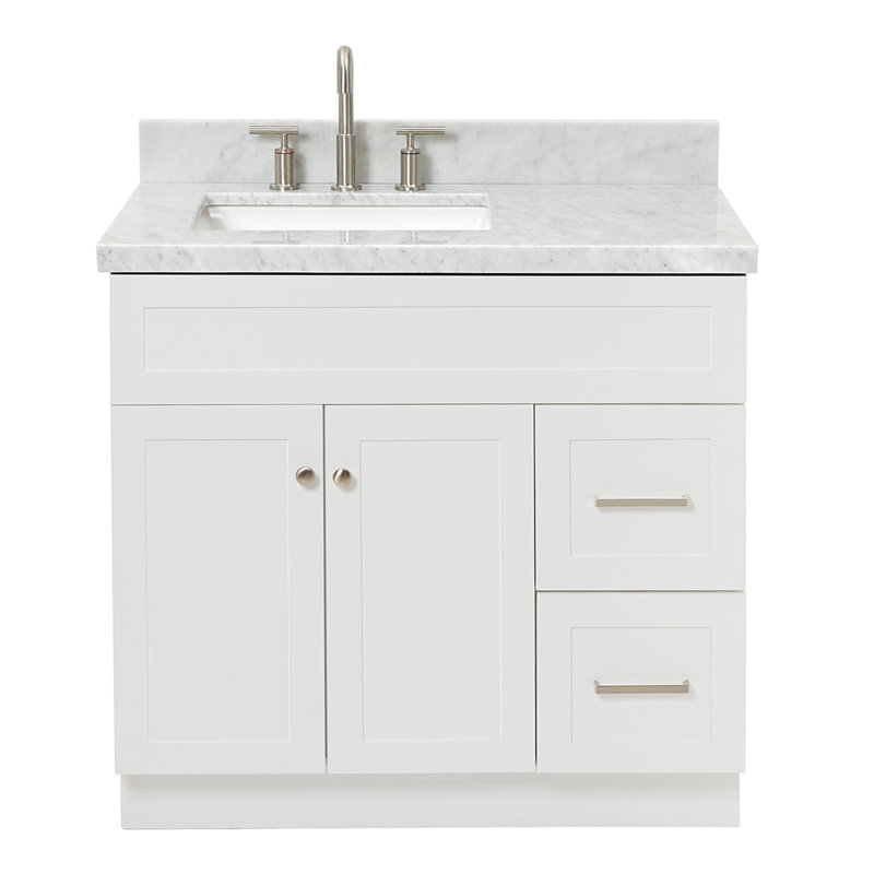 Ensemble de meuble-lavabo simple 37 po Hamlet, Blanc