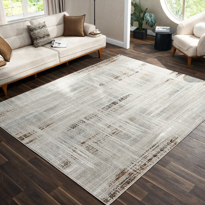 Bunnell Woven Crosshatch Area Rug