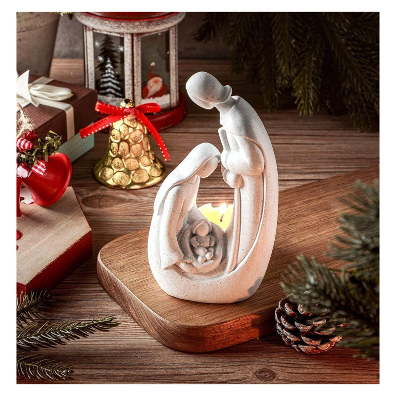 Figurine de Noël porte-bougie de Noël