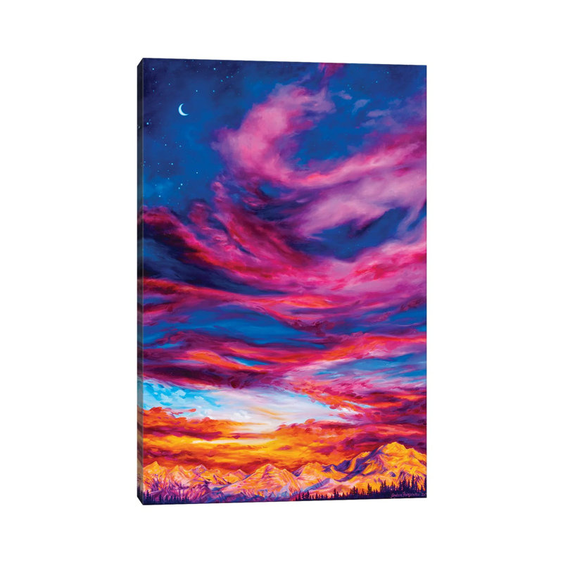 Denali 1 Piece Painting on Canvas, 101.6 cm H x 66.04 cm W x 3.175 cm D, Wrapped Canvas