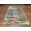 Tapis bleu crème en laine noué à la main Original Original