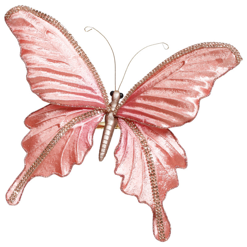 Élégante pince à papillon, ensemble de 6 - 6 X 2 pouces