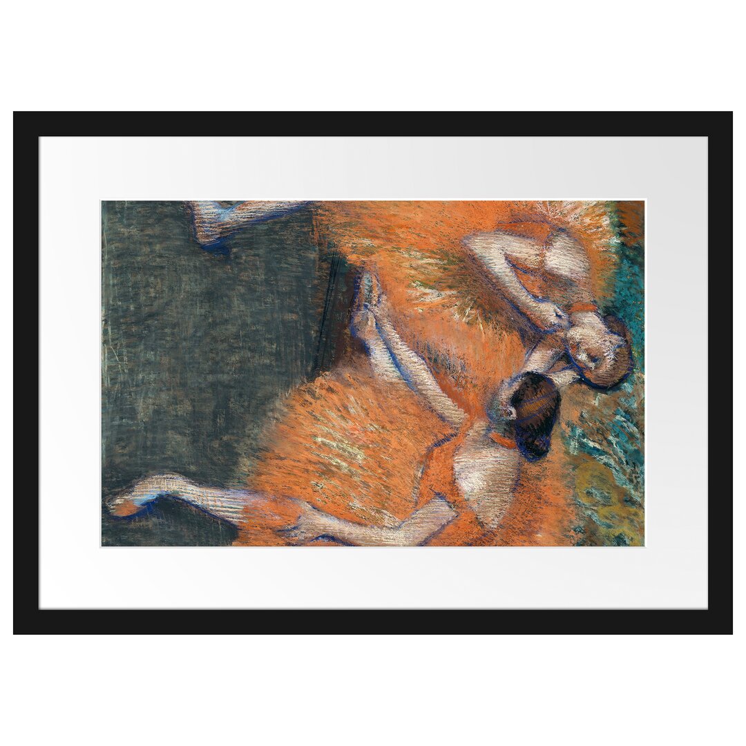 Gerahmter Grafikdruck Two Dancers von Edgar Degas