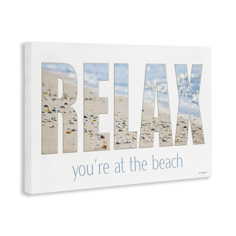 «Relax You At The Beach», design par Seven Trees Design, H 16 po x l 24 po