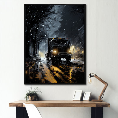 «Au Noir Us Military Truck II», reproduction sur toile