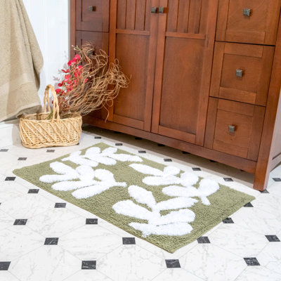 Elar Cotton Blend Non-Slip Bath Rug