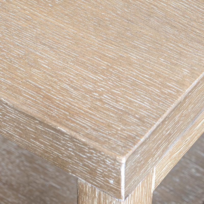 Table de chevet 2 tiroirs en bois, naturel, Naturel