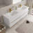 Wall-Mounted Bathroom Vanity with Double Sinks, Stone Resin Countertop-1271159910-1247906264