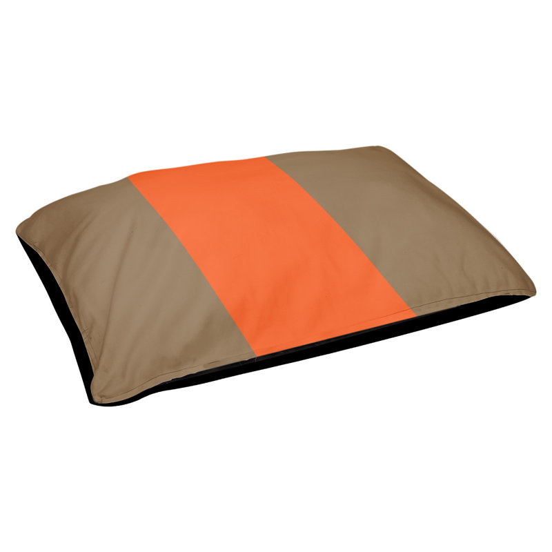 Oreiller Memphis, Très grand (l 50 po x P 40 po x H 17 po), Doré / orange / doré