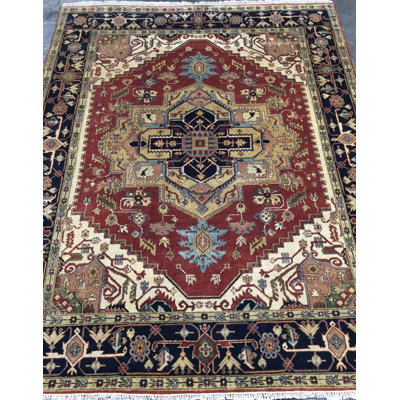 One-of-a-Kind 8' X 9'10" New Age Wool Area Rug in Red