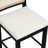 Boucle Upholstered Bar Stool with Woven Rattan Backrest-371209455-371209453-369930017