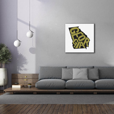 Epic Graffiti 'Georgia 2'  by Art Licensing Studio Canvas Wall Art, 37" x 37"