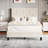 Heavy-Duty Platform Bed Frame, With Height Adjustable Fabric Headboard-2128307095-2128307093
