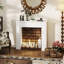 HOMCOM Fireplace Mantel, Solid Wood, Mantel, White