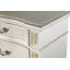 Lyon 3-Drawers Nightstand, Silver Champagne-780147113