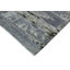 Tapis abstrait gris / gris anthracite noué à la main 8 pi x 10 pi 1 po Kellyanna
