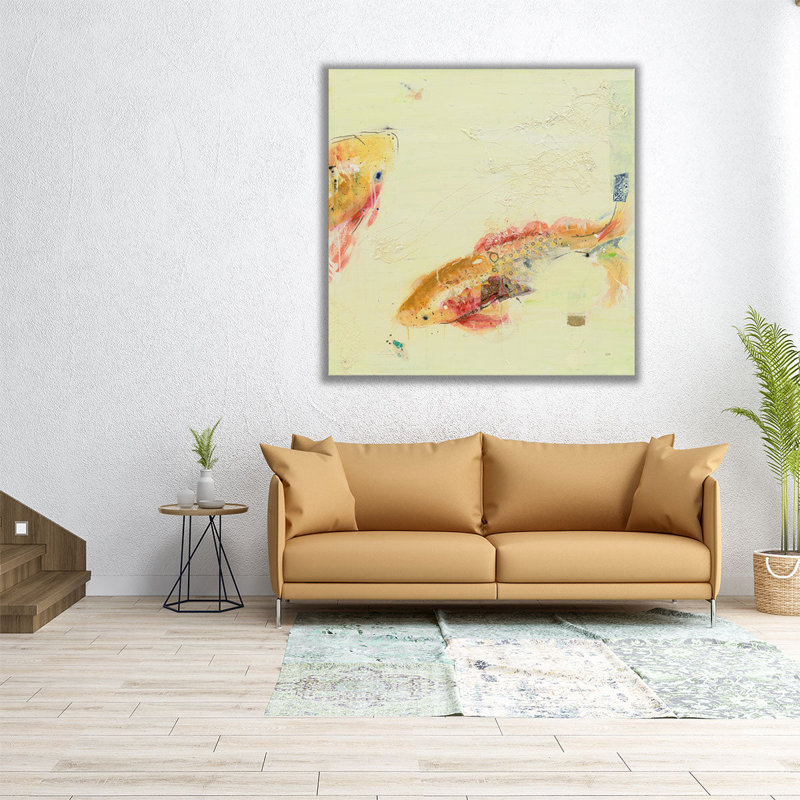 «Fish in the Sea II», reproduction d'art sur toile, H 16 po x l 16 po