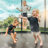 JumpFlex Round Backyard Trampoline with Safety Enclosure